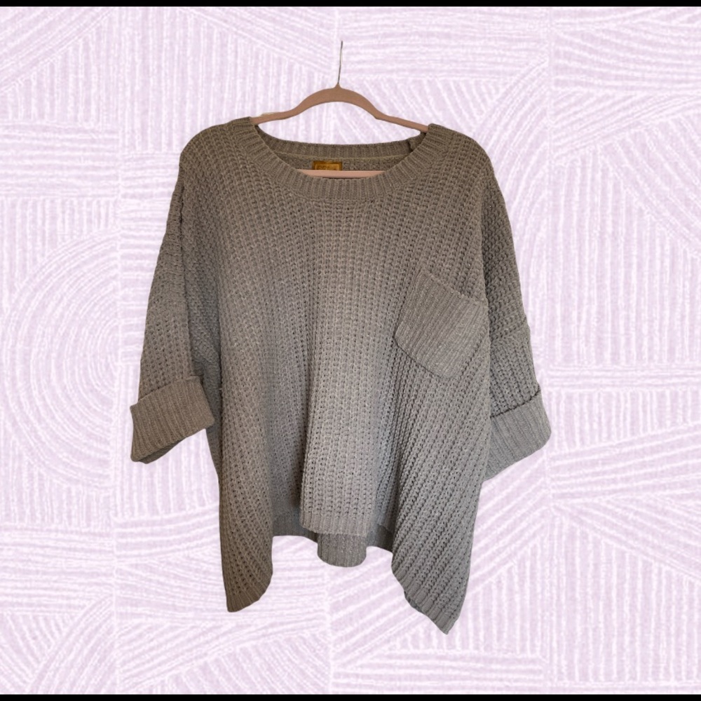 POL Gray Sweater - Small - will fit a medium